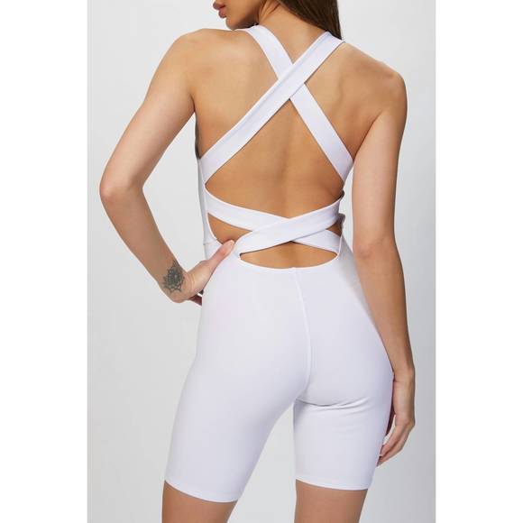 NEW HEROS the short unitard in white - Picture 2 of 2